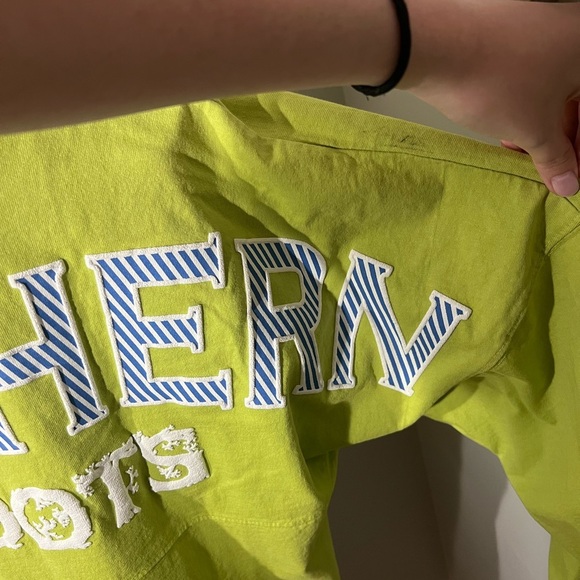 SOUTHERN ROOTS Green Spirit Jersey Stripe Preppy Varsity Team Collegiate Size S - Picture 5 of 6